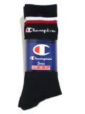 【SALE】CHAMPION 3P FULL LENGTH SOCKS SCRIPT