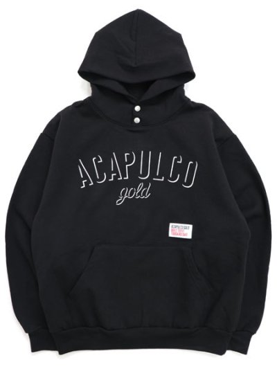 画像1: 【送料無料】ACAPULCO GOLD SIGNATURE SNAP HOODED SWEATSHIRT