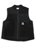 【SALE】【送料無料】MR.REMAKE MAN REMAKE DUCK VEST BLACK ASSORT