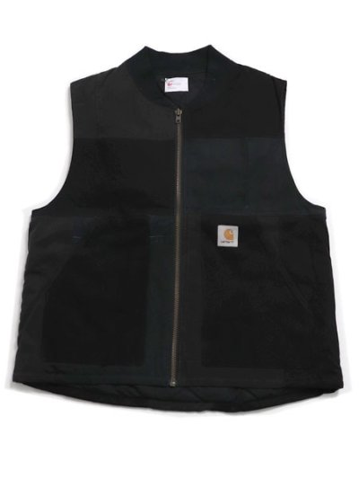 画像1: 【SALE】【送料無料】MR.REMAKE MAN REMAKE DUCK VEST BLACK ASSORT