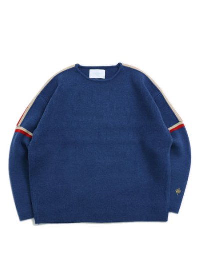 画像1: 【送料無料】WHIMSY SOCKS SKI SWEATER BLUE