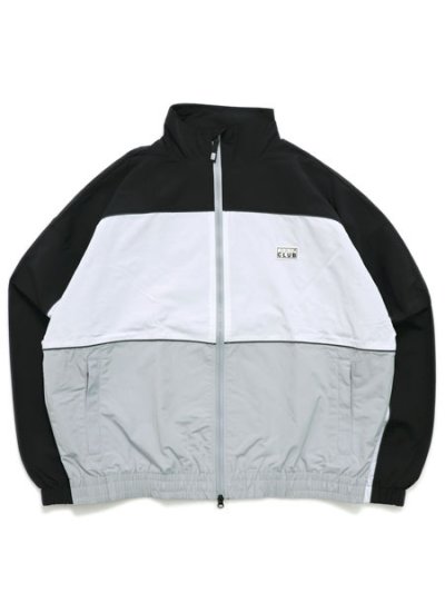 画像1: 【送料無料】PRO CLUB HEAVYWEIGHT TRACK JACKET BLK/WHT/GREY/GY