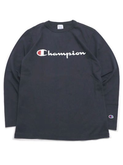 画像1: 【MEGA SALE】CHAMPION BASIC LOGO LONG SLEEVE TEE