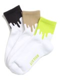 LIXTICK DRIP SOCKS 3PACK 5TH S.GREEN/BEIGE/GREY