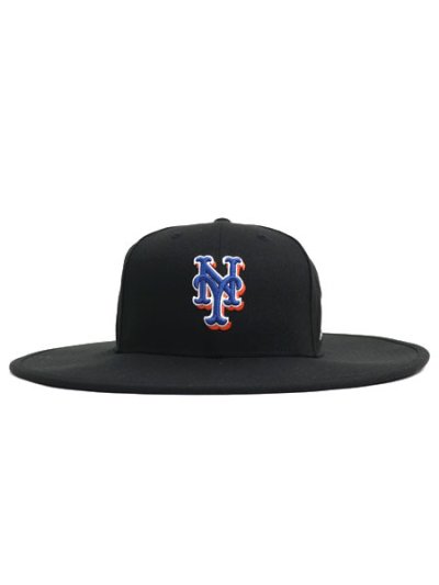 画像2: 【送料無料】NEW ERA FITTED LONG BRIM HAT METS BLACK