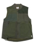 【SALE】【送料無料】MR.REMAKE MAN REMAKE MILITARY ZIP VEST KHAKI ASSORT