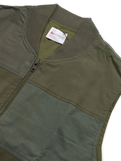 画像3: 【SALE】【送料無料】MR.REMAKE MAN REMAKE MILITARY ZIP VEST KHAKI ASSORT