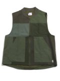 【SALE】【送料無料】MR.REMAKE MAN REMAKE MILITARY ZIP VEST KHAKI ASSORT