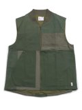 【SALE】【送料無料】MR.REMAKE MAN REMAKE MILITARY ZIP VEST KHAKI ASSORT