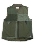 【SALE】【送料無料】MR.REMAKE MAN REMAKE MILITARY ZIP VEST KHAKI ASSORT