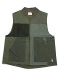 【SALE】【送料無料】MR.REMAKE MAN REMAKE MILITARY ZIP VEST KHAKI ASSORT