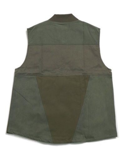 画像2: 【SALE】【送料無料】MR.REMAKE MAN REMAKE MILITARY ZIP VEST KHAKI ASSORT