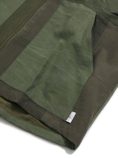 画像4: 【SALE】【送料無料】MR.REMAKE MAN REMAKE MILITARY ZIP VEST KHAKI ASSORT