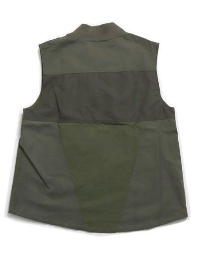 画像2: 【SALE】【送料無料】MR.REMAKE MAN REMAKE MILITARY ZIP VEST KHAKI ASSORT