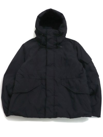 画像1: 【送料無料】Ten-c PADDED RAIN SHORT PARKA BLACK