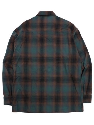 画像2: CALTOP FL PLAID L/S SHIRT GREEN/BROWN