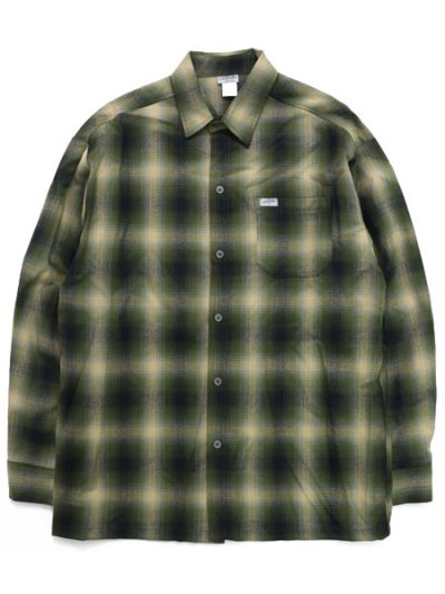 画像1: CALTOP FL PLAID L/S SHIRT OLIVE/BLACK