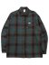 画像1: CALTOP FL PLAID L/S SHIRT GREEN/BROWN (1)