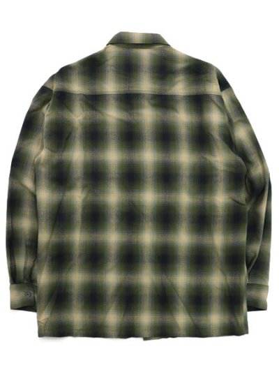 画像2: CALTOP FL PLAID L/S SHIRT OLIVE/BLACK