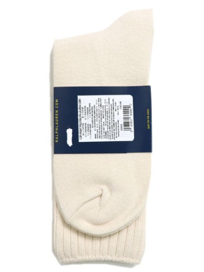 画像2: POLO RALPH LAUREN COTTON RIB CREW SOCKS