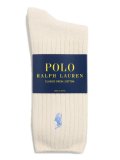 POLO RALPH LAUREN COTTON RIB CREW SOCKS