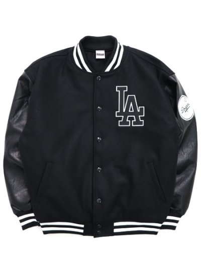 画像1: 【送料無料】FANATICS MELTON PU STADIUM JACKET DODGERS