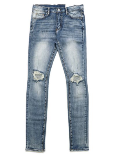 画像1: 【送料無料】mnml X1 STRETCH DENIM VINTAGE BLUE