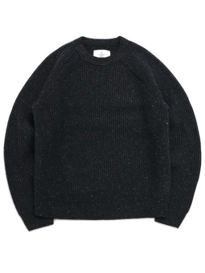 画像1: 【送料無料】REIGNING CHAMP NEP MERINO KENNY CREWNECK BLACK