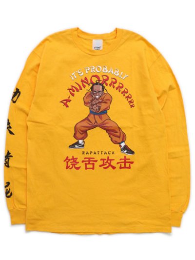 画像1: Rap Attack A-MINORRRRR L/S TEE GOLD