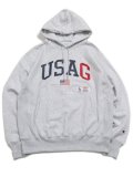 【送料無料】ACAPULCO GOLD USAG HOODED SWEATSHIRT SILVER GREY