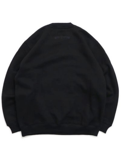 画像2: 【送料無料】WEST WEAR WS EMBROIDERY LOGO CREWNECK BLK/BLK