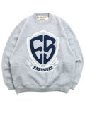 【送料無料】WEST WEAR ES EMBROIDERY LOGO CREWNECK GRAY/NAVY