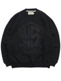 【送料無料】WEST WEAR WS EMBROIDERY LOGO CREWNECK BLK/BLK