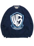 【送料無料】WEST WEAR WS EMBROIDERY LOGO CREWNECK NAVY/WHITE