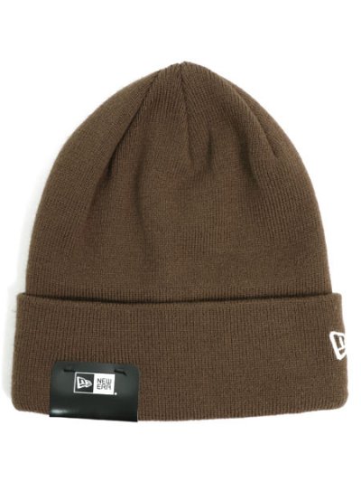 画像1: NEW ERA BASIC CUFF KNIT-WALNUT/WHITE