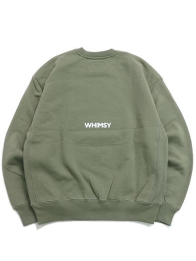 画像2: 【送料無料】WHIMSY SOCKS SHY INTERNET USER CREWNECK OLIVE