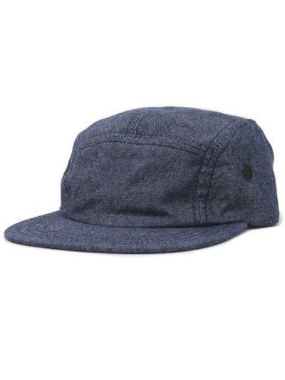 画像1: 【MEGA SALE】NEW YORK HAT CHAMBRAY 5PANEL CAP-NAVY