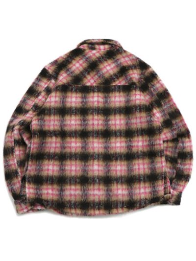 画像2: 【送料無料】EPTM. SIDE SLIT FLANNEL SHIRT-PINK