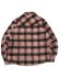 画像2: 【送料無料】EPTM. SIDE SLIT FLANNEL SHIRT-PINK (2)