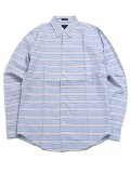 【MEGA SALE】J.CREW SLIM MULTISTRIPE SUNWASHED OXFORD SHIRT