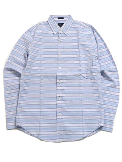 画像1: 【MEGA SALE】J.CREW SLIM MULTISTRIPE SUNWASHED OXFORD SHIRT