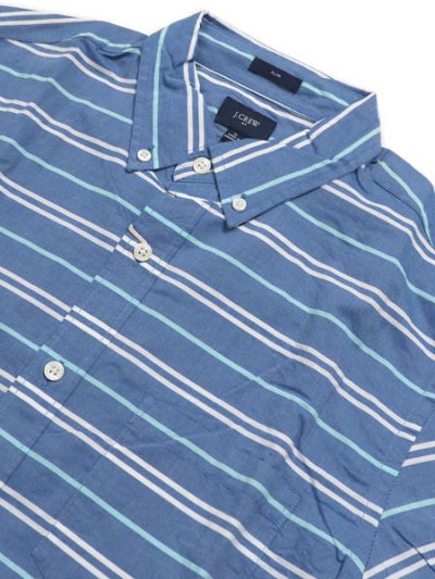 画像3: 【MEGA SALE】J.CREW SLIM HORIZONTAL STRIPE WASHED SHIRT