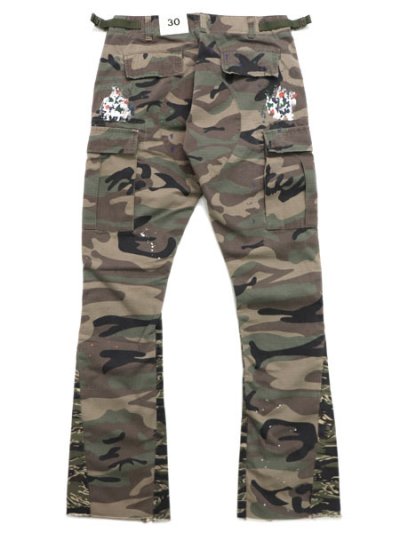 画像2: 【送料無料】mnml CONTRAST BOOTCUT CARGO WOODLAND CAMO