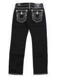 【送料無料】TRUE RELIGION RICKY SUPER T STRAIGHT BODY RINSE BLACK