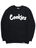 【送料無料】COOKIES CLOTHING ORIGINAL LOGO CREWNECK BLACK/WHITE