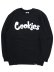 画像1: 【送料無料】COOKIES CLOTHING ORIGINAL LOGO CREWNECK BLACK/WHITE (1)