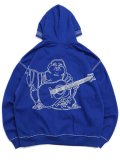 【送料無料】TRUE RELIGION SUPER QT BUDDHA HOODIE BLUE