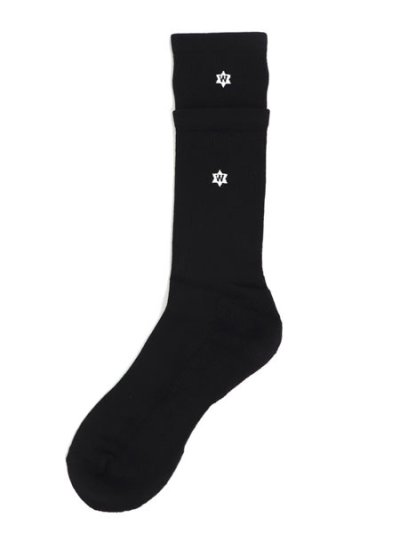 画像1: WHIMSY SOCKS JOSH SOCKS BLACK