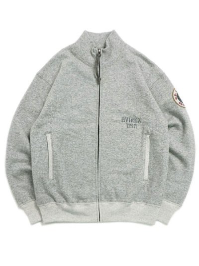 画像1: 【送料無料】AVIREX VTG. SWEAT STAND ZIP AIR FORCE