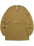 PRO CLUB HEAVY WEIGHT L/S TEE-MUSTARD